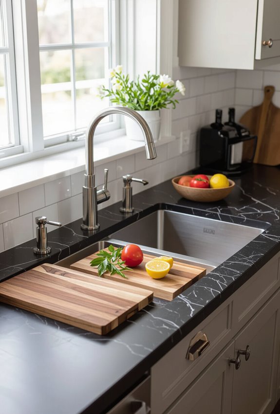 compact prep sink workflow