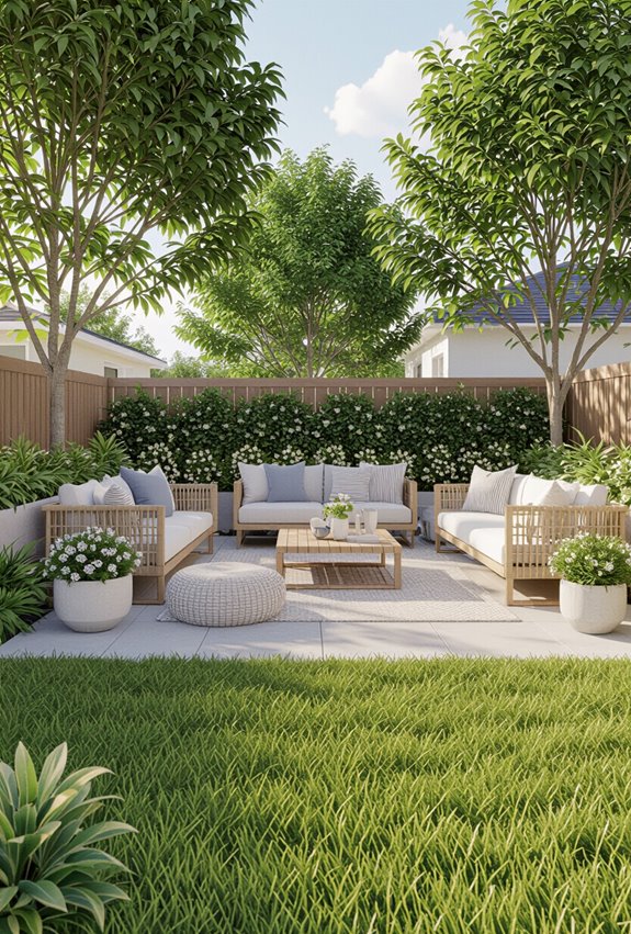 compact recreational backyard court