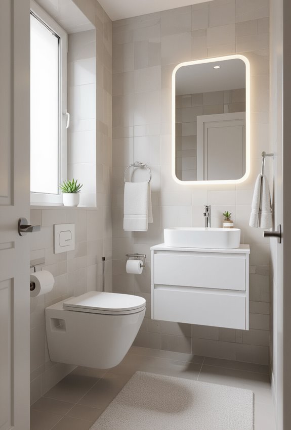 compact rimless wall hung toilet
