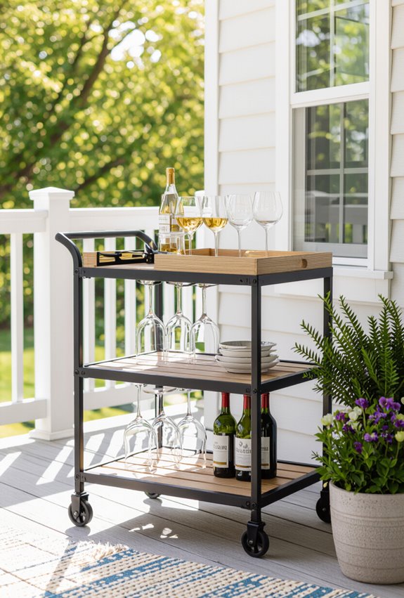 compact self serve cocktail station