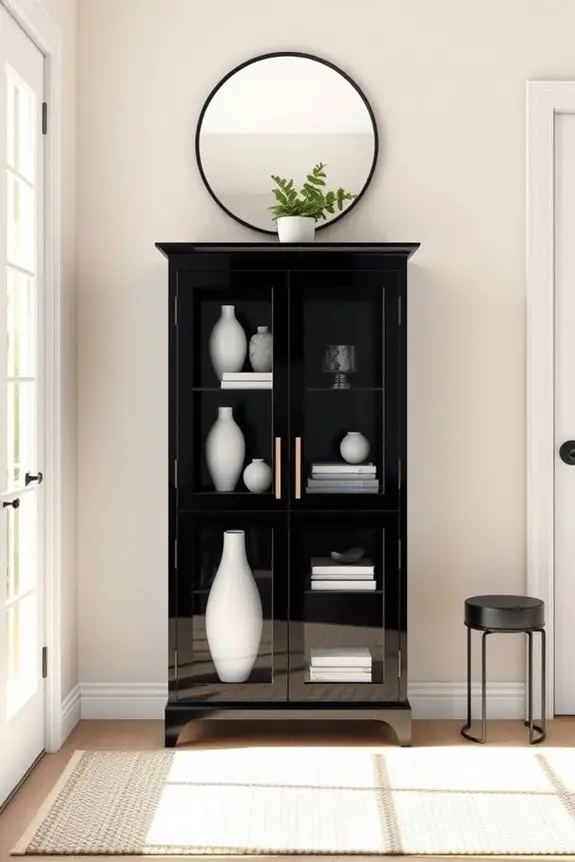 compact stylish entryway storage