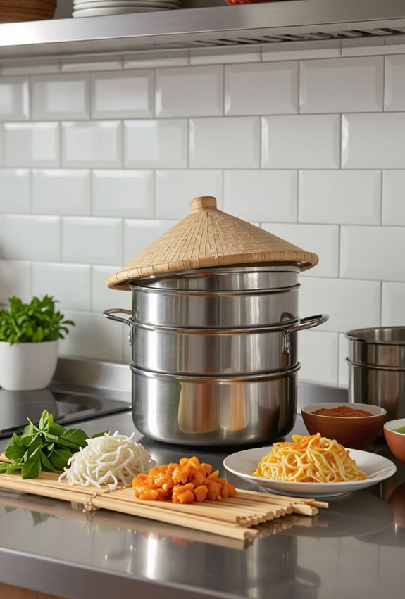 compact vietnamese street food prep