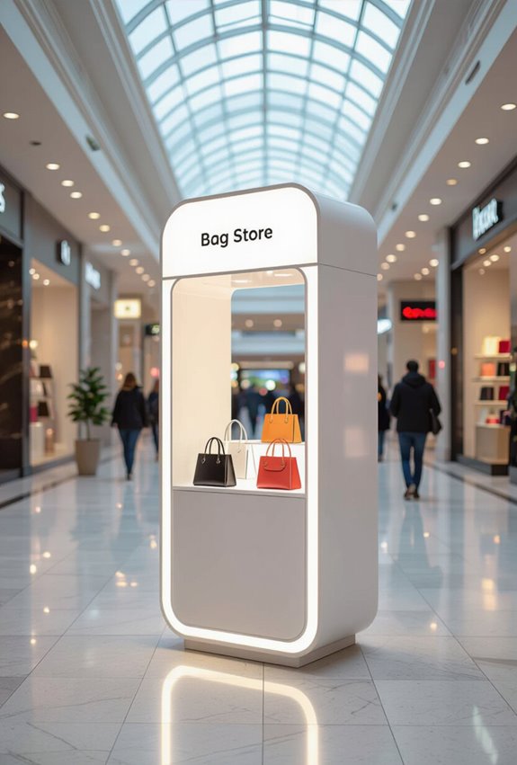 compact visible modular kiosk
