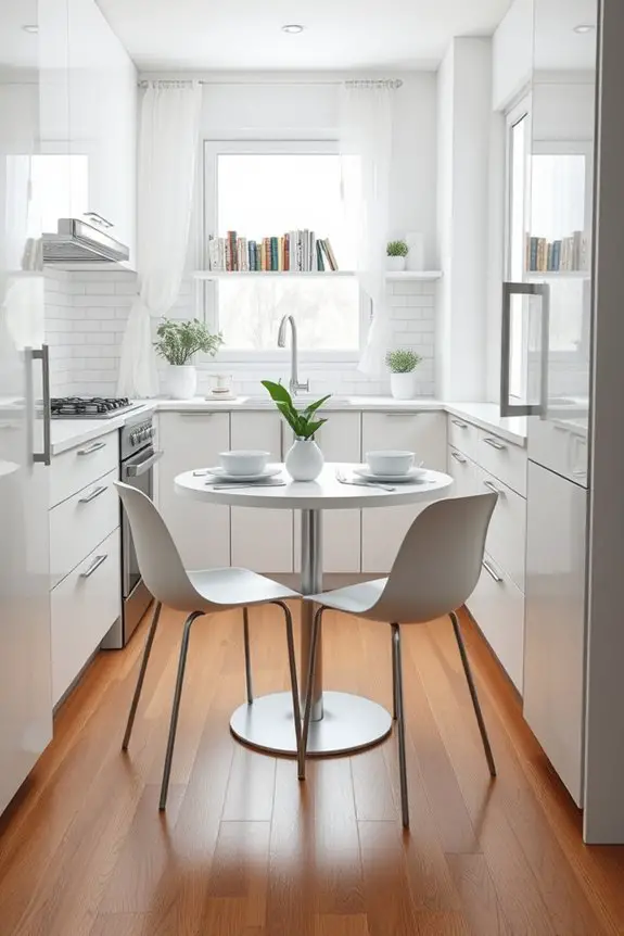 compact white kitchen designs