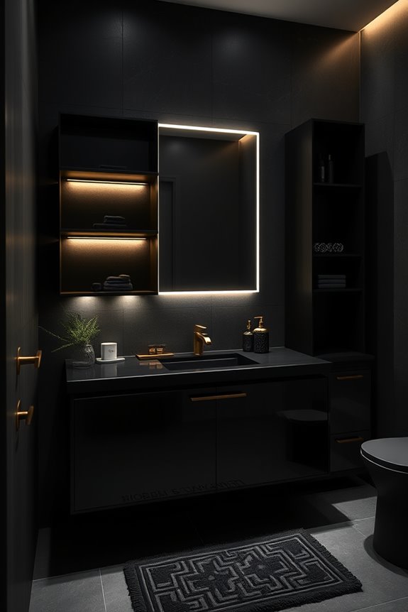 concealed storage for bathrooms