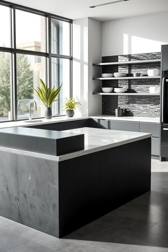 concrete and marble fusion