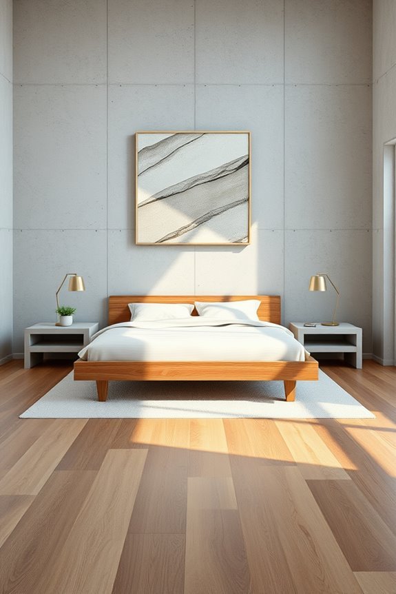 concrete and wood harmony