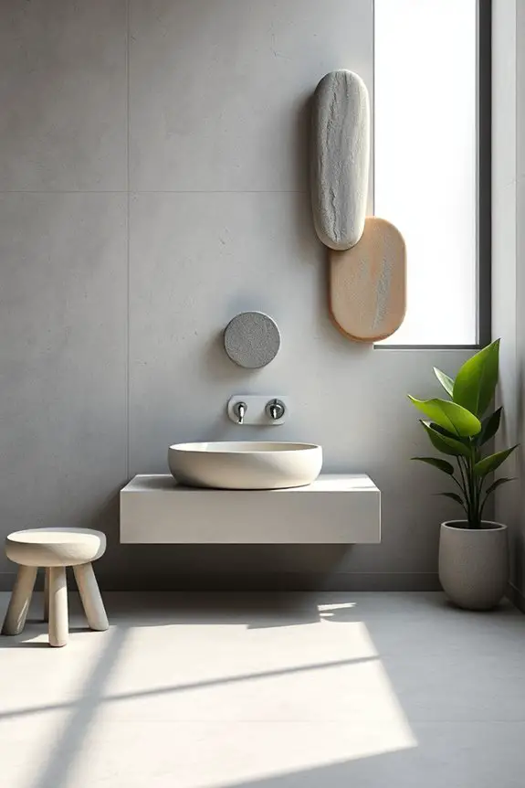 concrete art elevates bathrooms