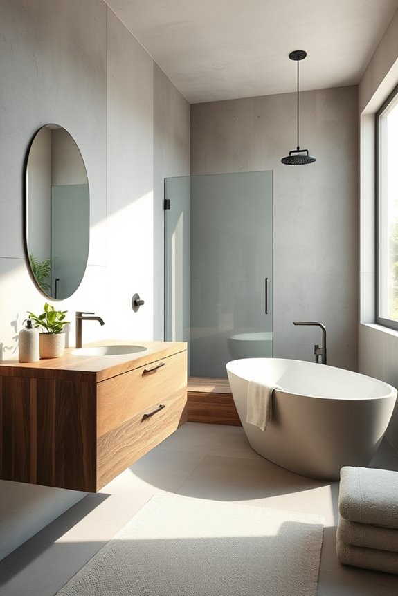 concrete meets organic warmth