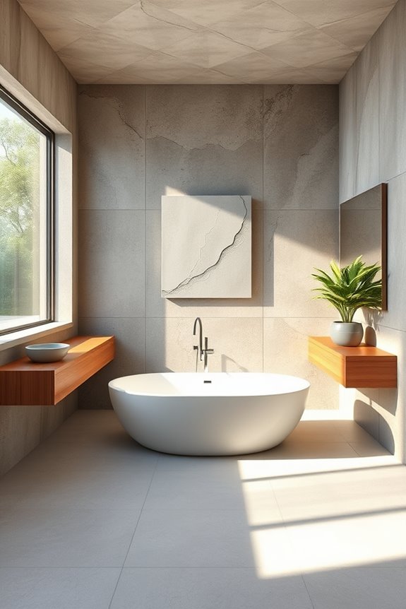 concrete sculptures for bathrooms