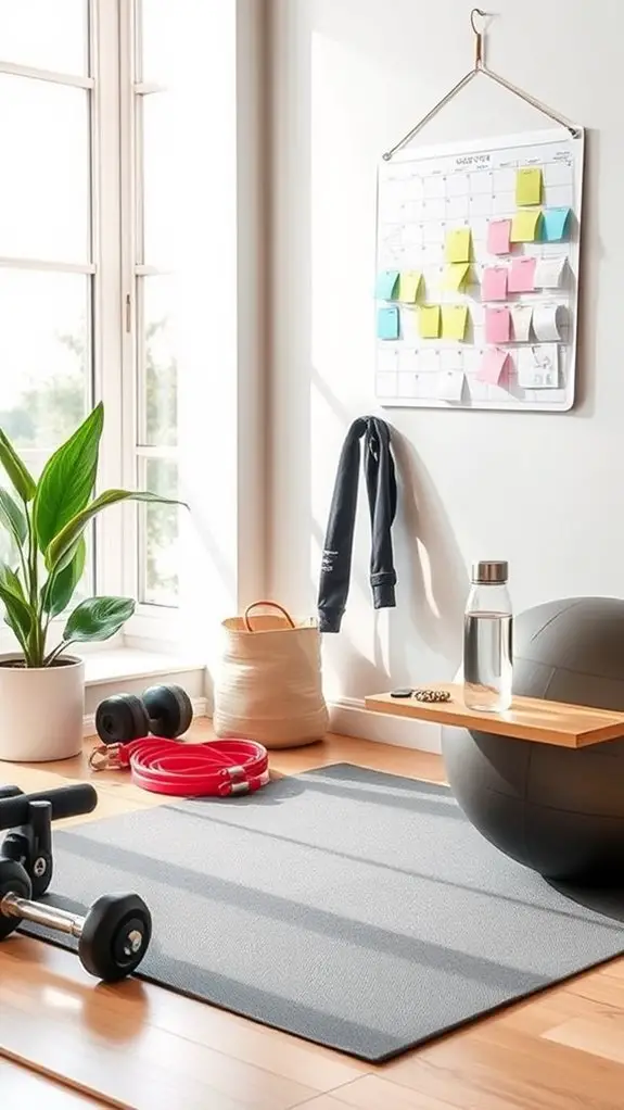 consistent exercise planning routine