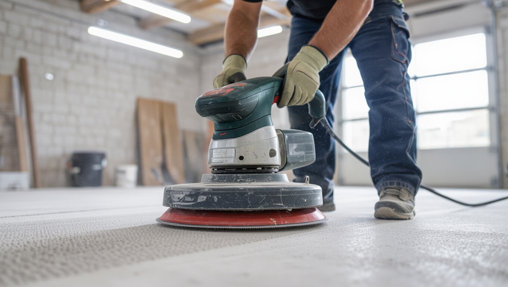 consistent sanding technique applied