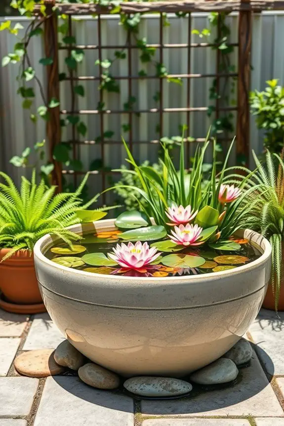 container water garden creation