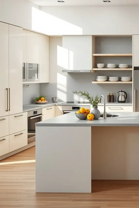 contemporary cream and grey
