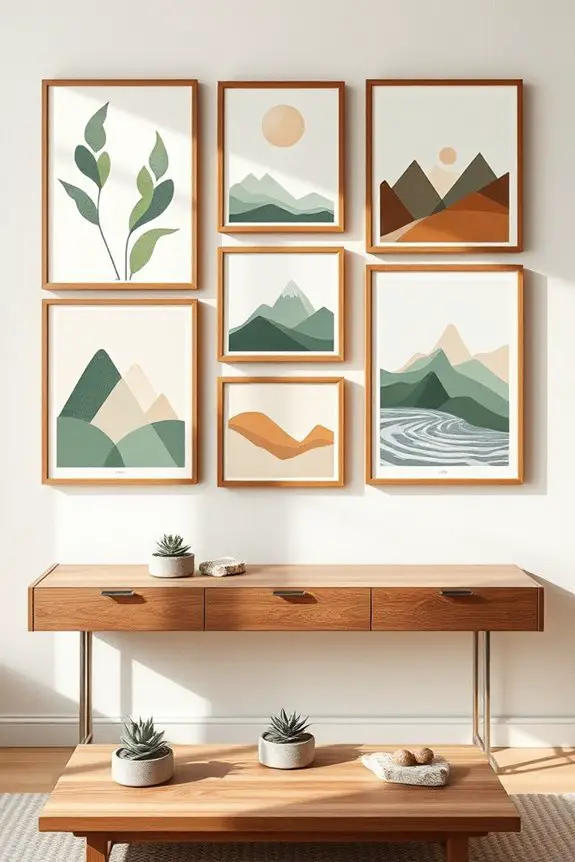 contemporary geometric nature art