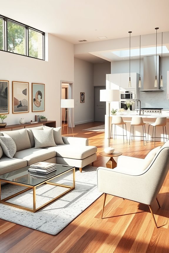 contemporary minimalism with accents