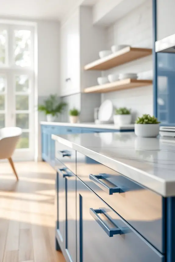 contrasting bold hardware choices