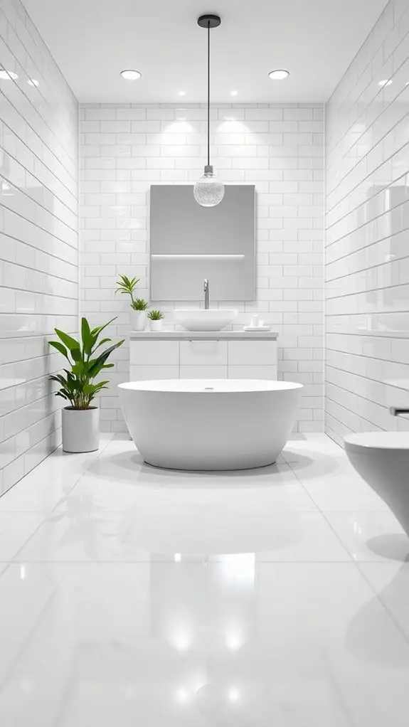 contrasting grout tile design