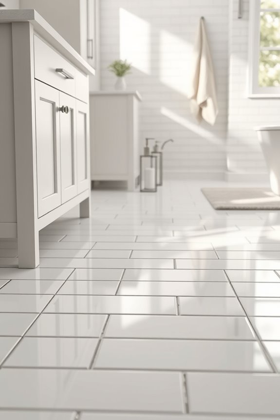 contrasting grout tile design