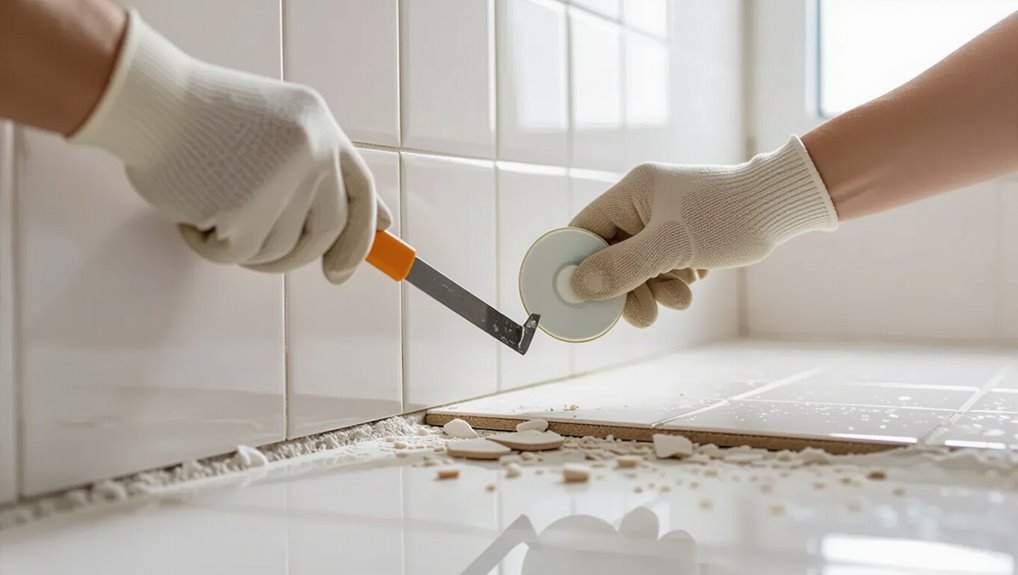 controlled tile removal technique