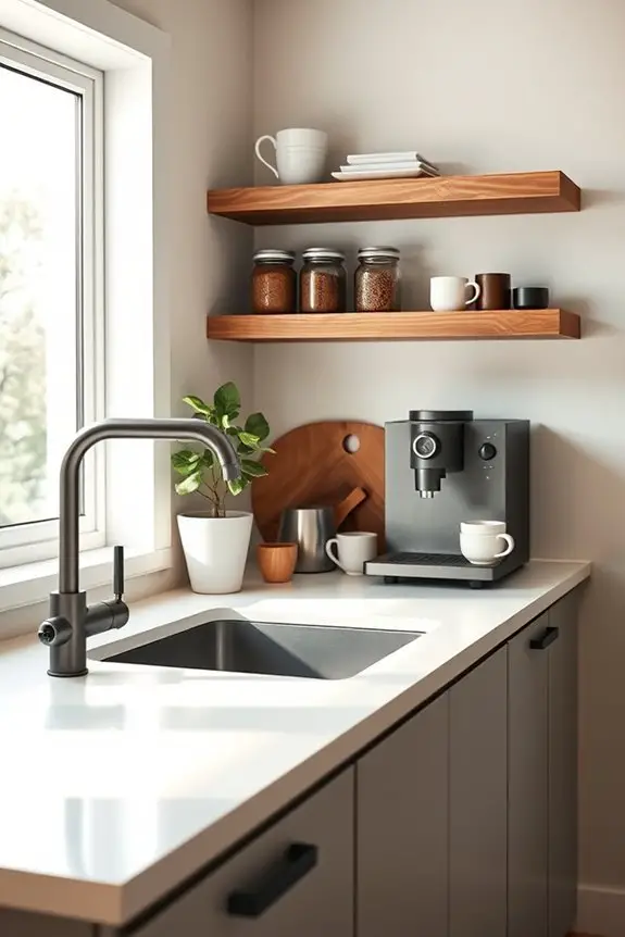 convenient compact coffee sink