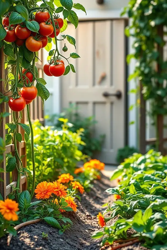 convenient doorstep kitchen garden