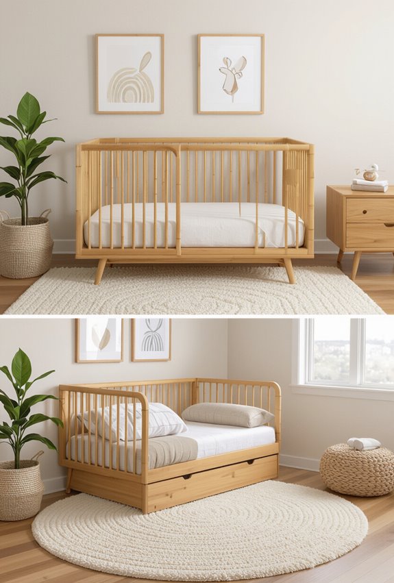 convertible bamboo crib longevity