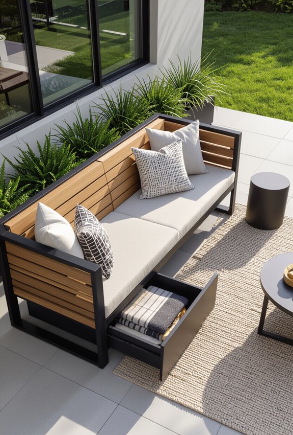 convertible benches with storage