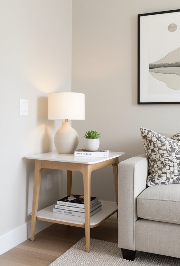 convertible corner tables with storage