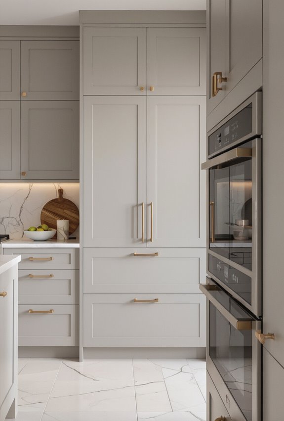 cool gray warm brass