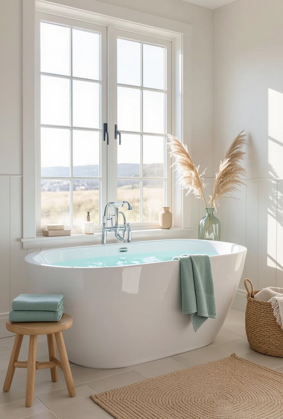 cool muted coastal palette