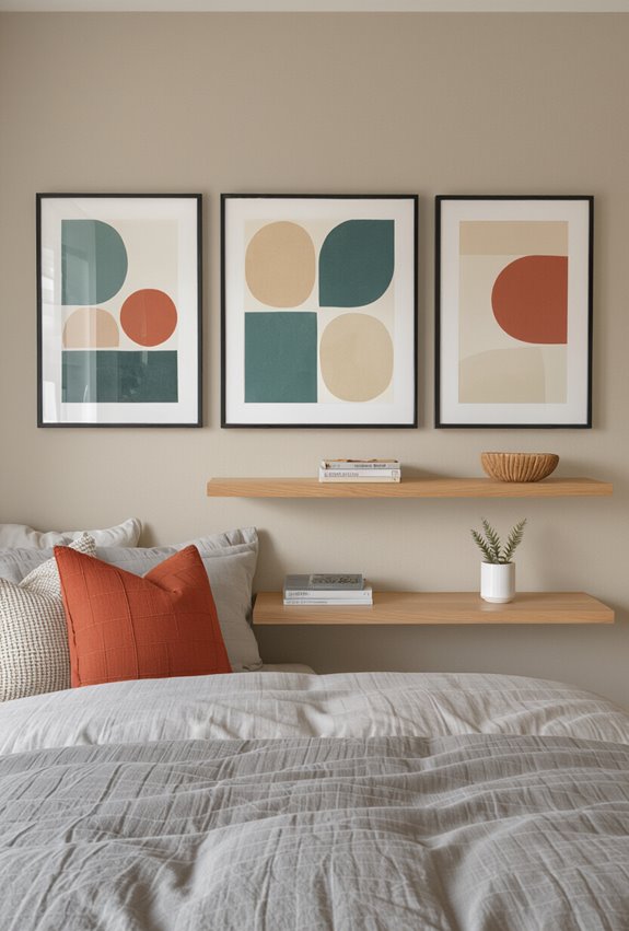 coordinated framed poster set