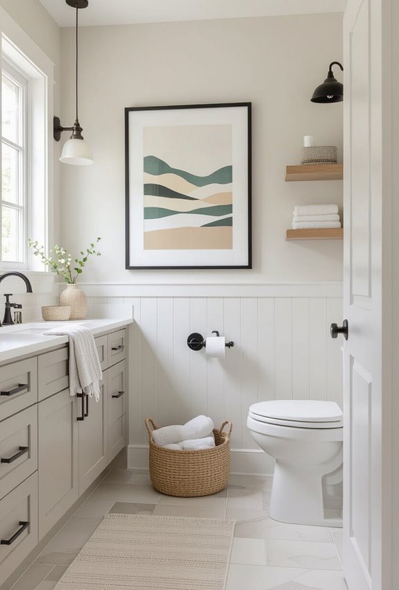 coordinated hardware unifies bright accents