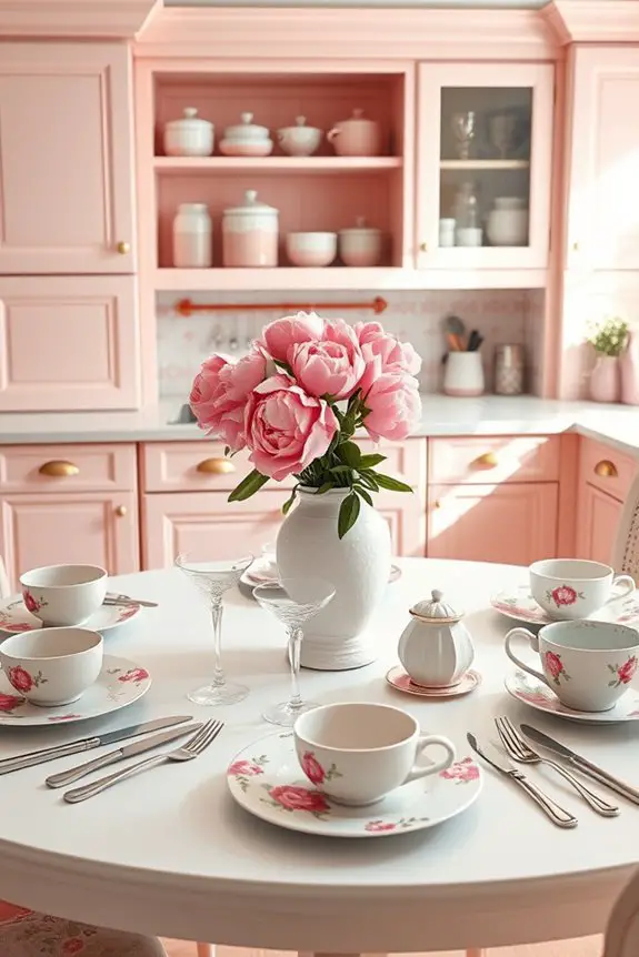 coordinated pink tableware essentials
