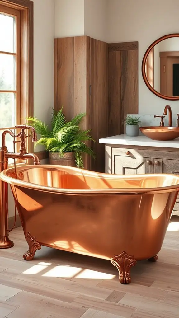 copper accents for elegance