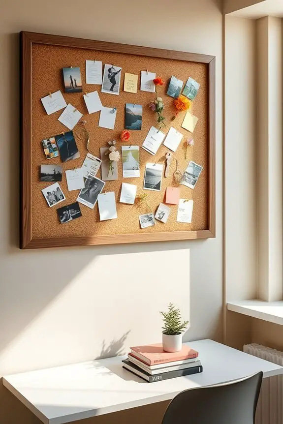 corkboard for organized memories