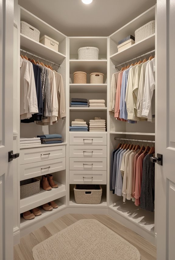 corner cubbies for storage
