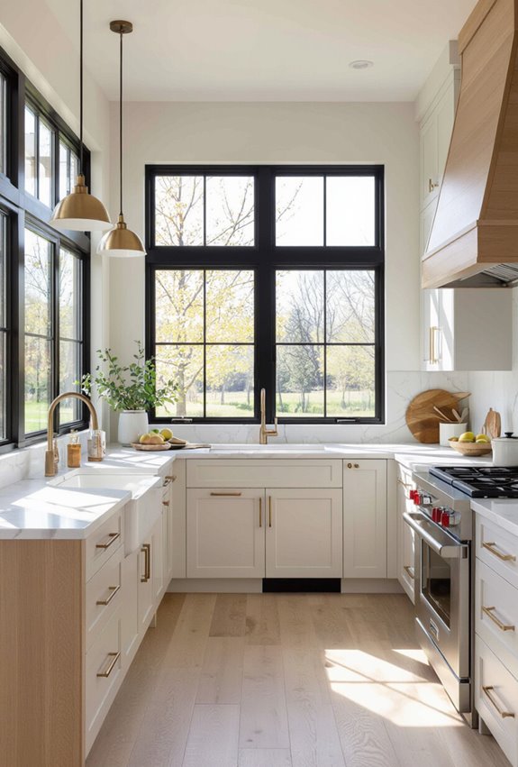 corner focused family kitchen hub