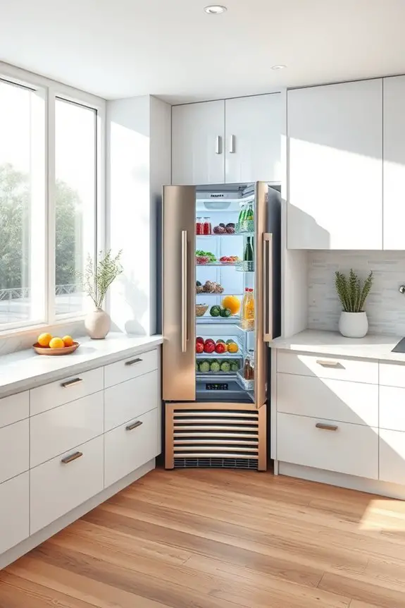 corner fridge design benefits