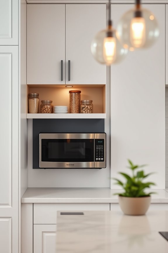 corner microwave space efficiency
