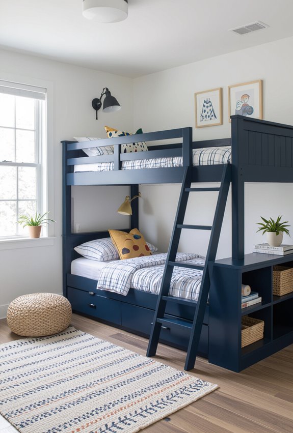corner saving l shaped bunks