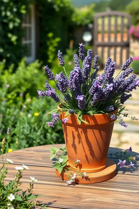 cottage charm with lavender