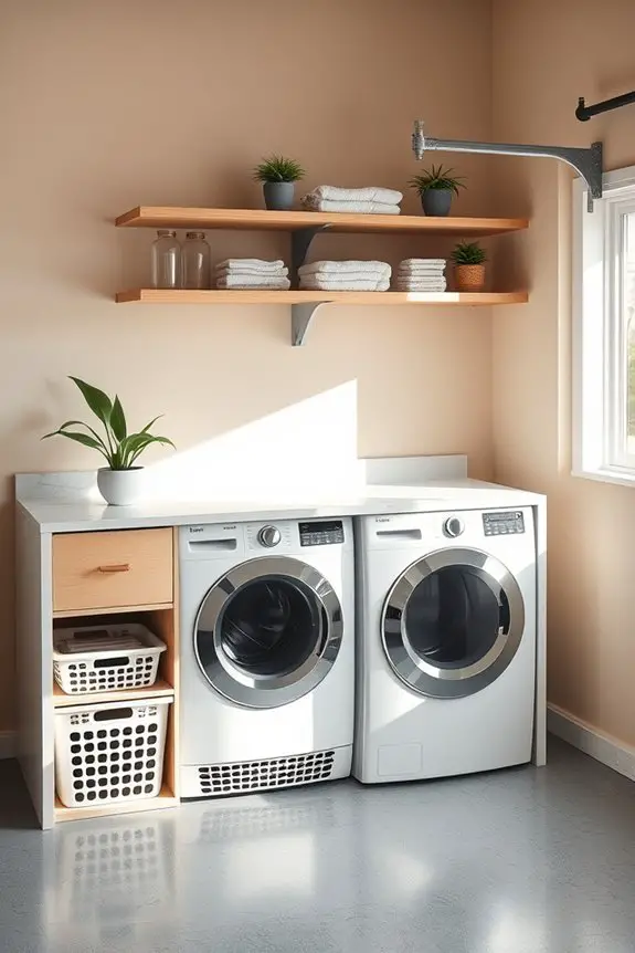 countertop enhances laundry efficiency