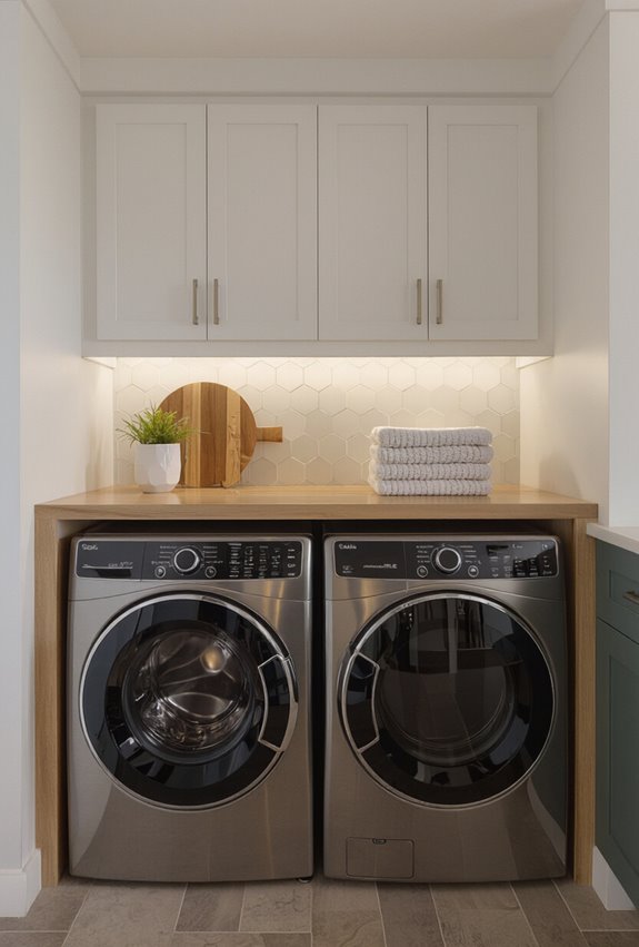 countertop spanning washer dryer