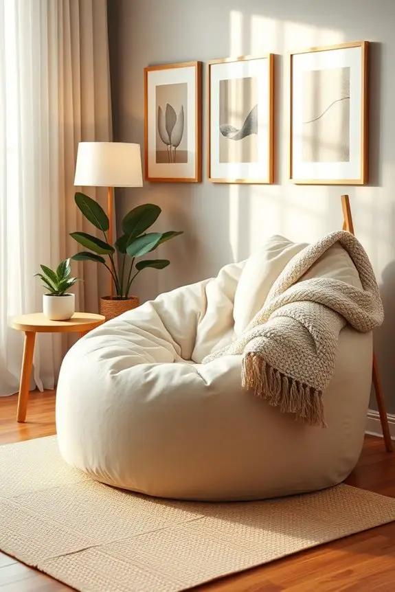 cozy adaptable bean bag chair