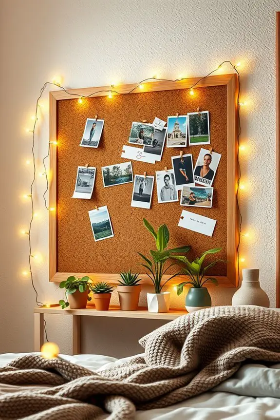 cozy ambiance with string lights
