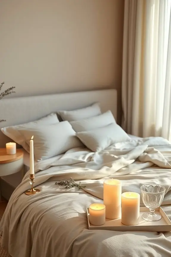 cozy ambient candle lighting