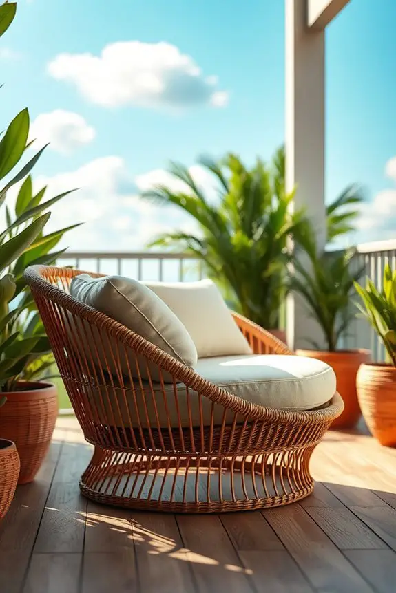 cozy and durable rattan