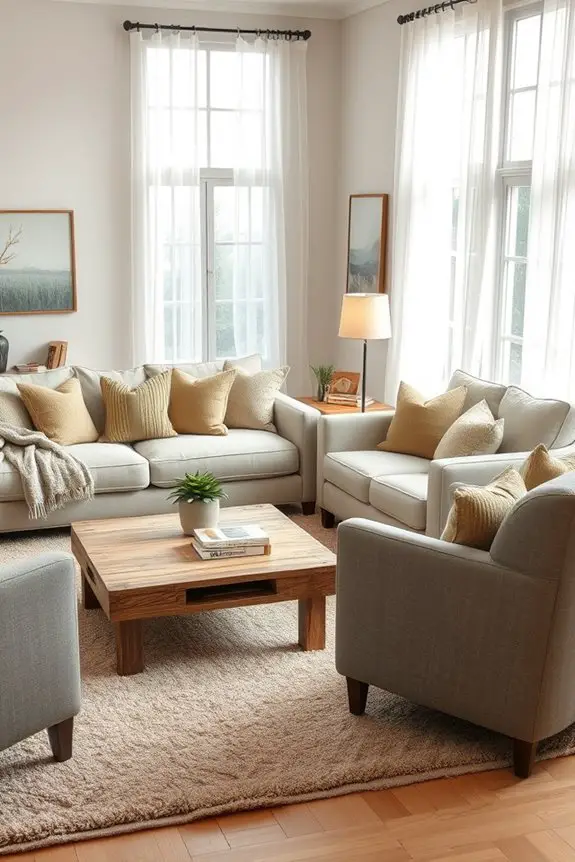 cozy and inviting seating