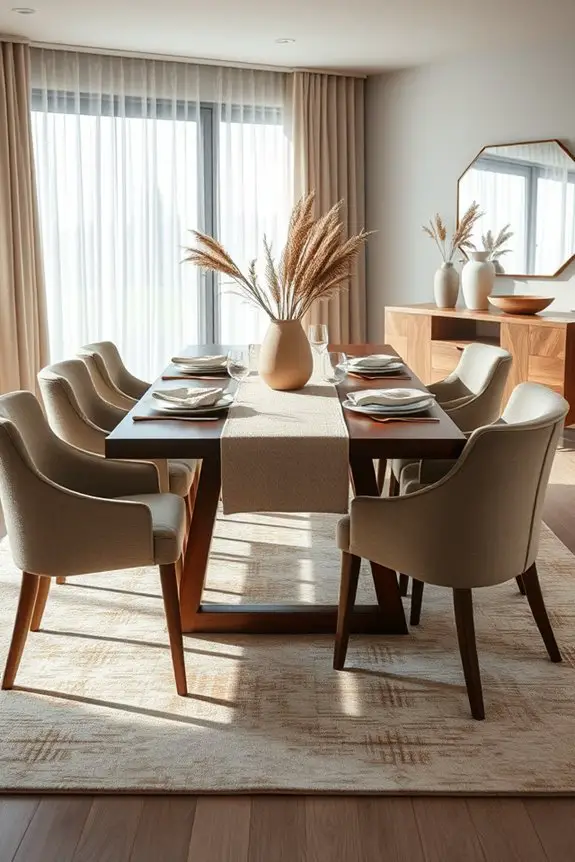 cozy and stylish dining room